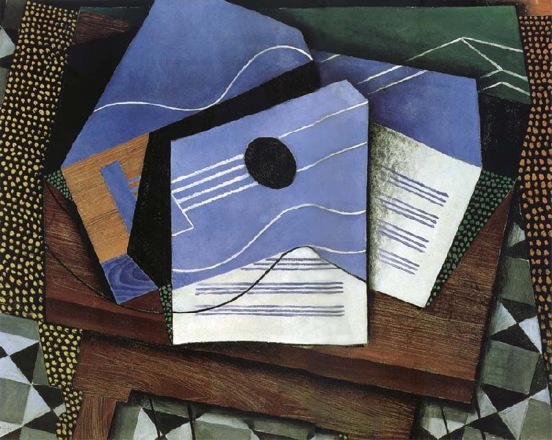 Juan Gris The Guitar on the table oil painting image